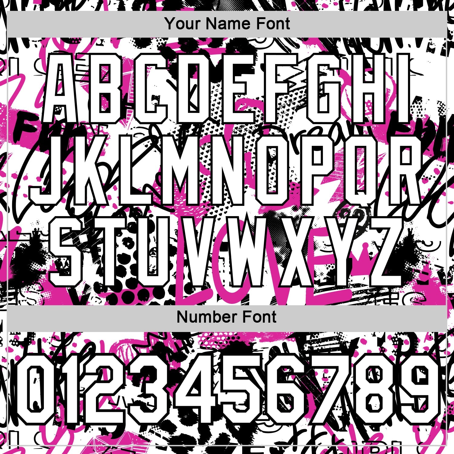 Custom Graffiti Pattern White-Black 3D Performance T-Shirt