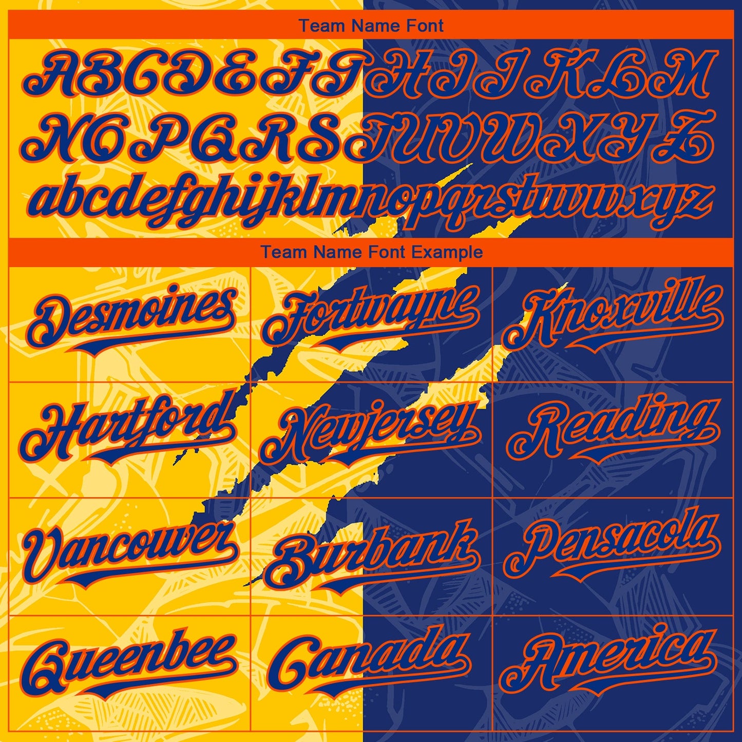 Custom Stitched Graffiti Pattern Royal Yellow-Orange 3D Scratch Sports Pullover Sweatshirt Hoodie
