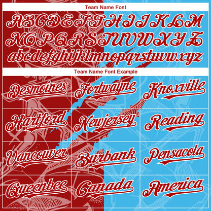 Custom Stitched Graffiti Pattern Red Sky Blue-White 3D Scratch Sports Pullover Sweatshirt Hoodie