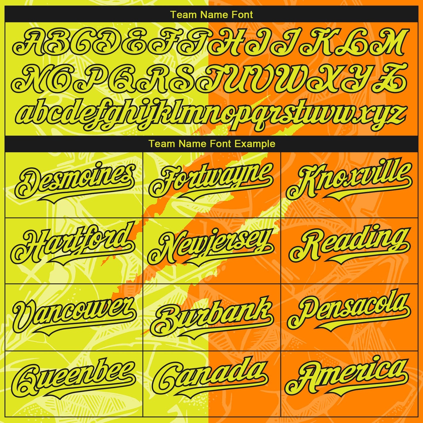 Custom Stitched Graffiti Pattern Neon Yellow Bay Orange-Black 3D Scratch Sports Pullover Sweatshirt Hoodie