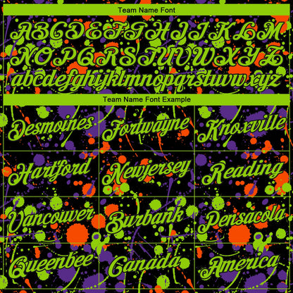 Custom Stitched Graffiti Pattern Neon Green-Black 3D Splash Grunge Art Sports Pullover Sweatshirt Hoodie