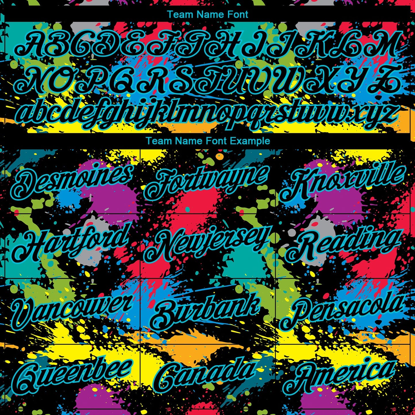 Custom Stitched Graffiti Pattern Black-Lakes Blue 3D Splash Grunge Art Sports Pullover Sweatshirt Hoodie