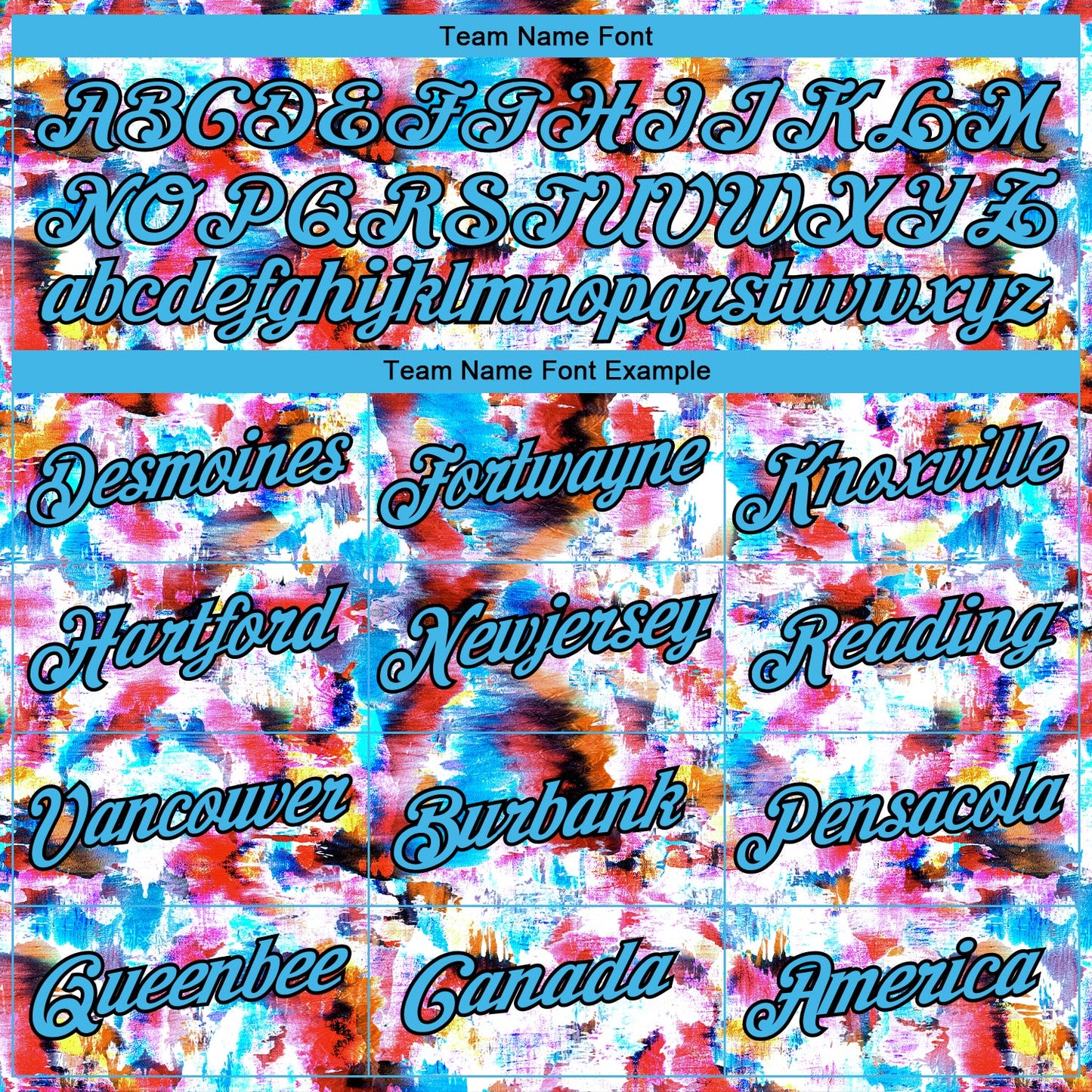 Custom Stitched Graffiti Pattern Sky Blue-Black 3D Watercolor Grunge Art Sports Pullover Sweatshirt Hoodie