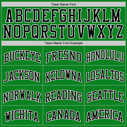 Custom Grass Green Black-White Authentic Basketball Jersey