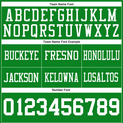 Custom Grass Green White Authentic Football Jersey