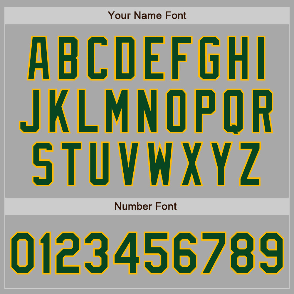 Custom Stitched Gray Green-Gold Baseball Pullover Sweatshirt Hoodie