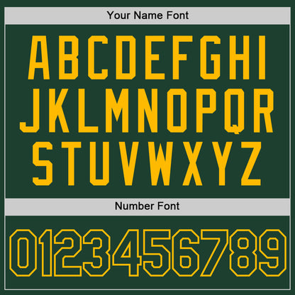 Custom Green Green-Gold Performance T-Shirt