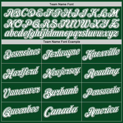 Custom Green White Authentic Throwback Basketball Jersey