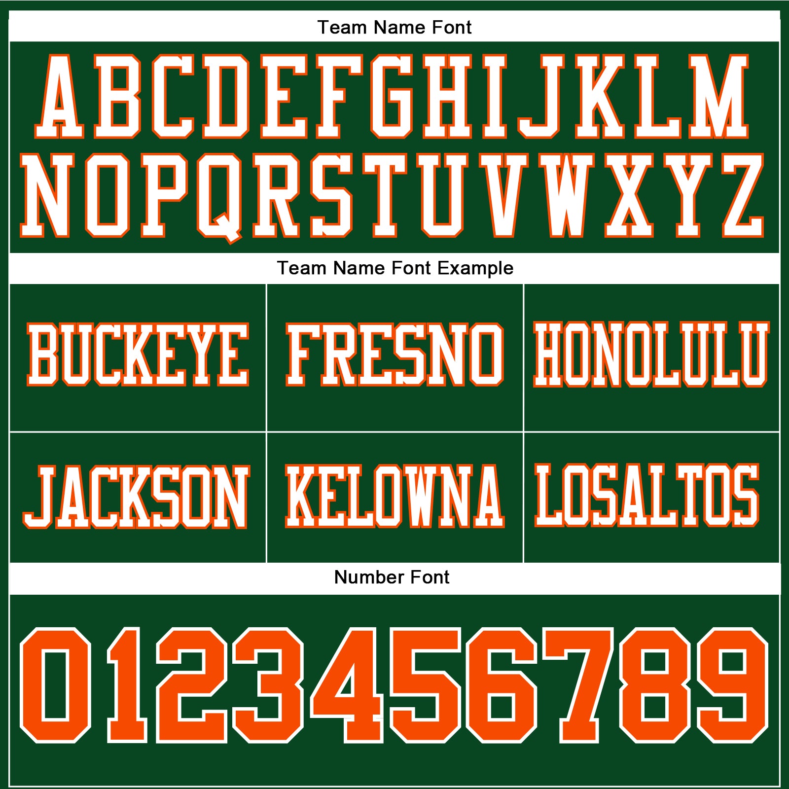 Custom Green Orange-White Authentic Football Jersey