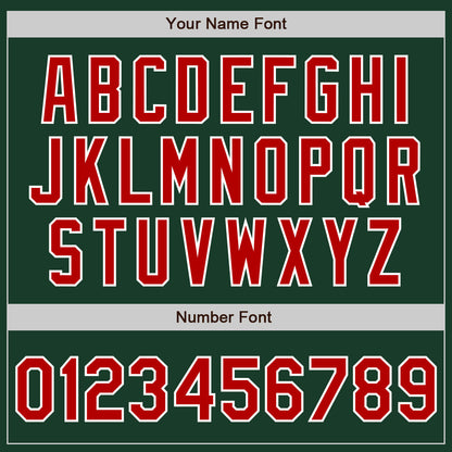 Custom Stitched Green Red-White Baseball Pullover Sweatshirt Hoodie