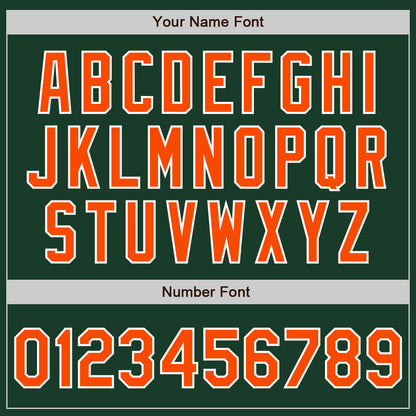Custom Stitched Green Orange-White Baseball Pullover Sweatshirt Hoodie