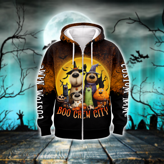 Personalized Pet In Boo Crew City, Custom Choo