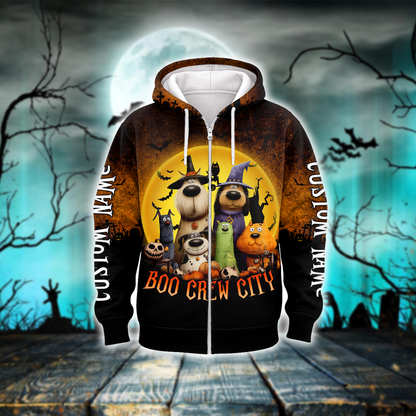 Personalized Pet In Boo Crew City, Custom Choo