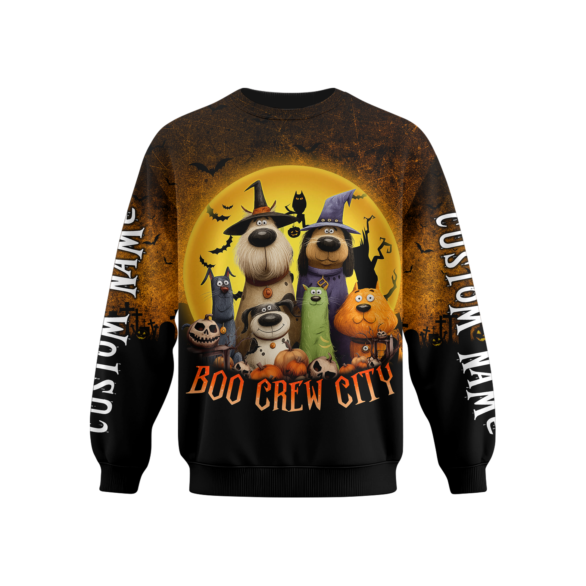 Personalized Pet In Boo Crew City, Custom Choo