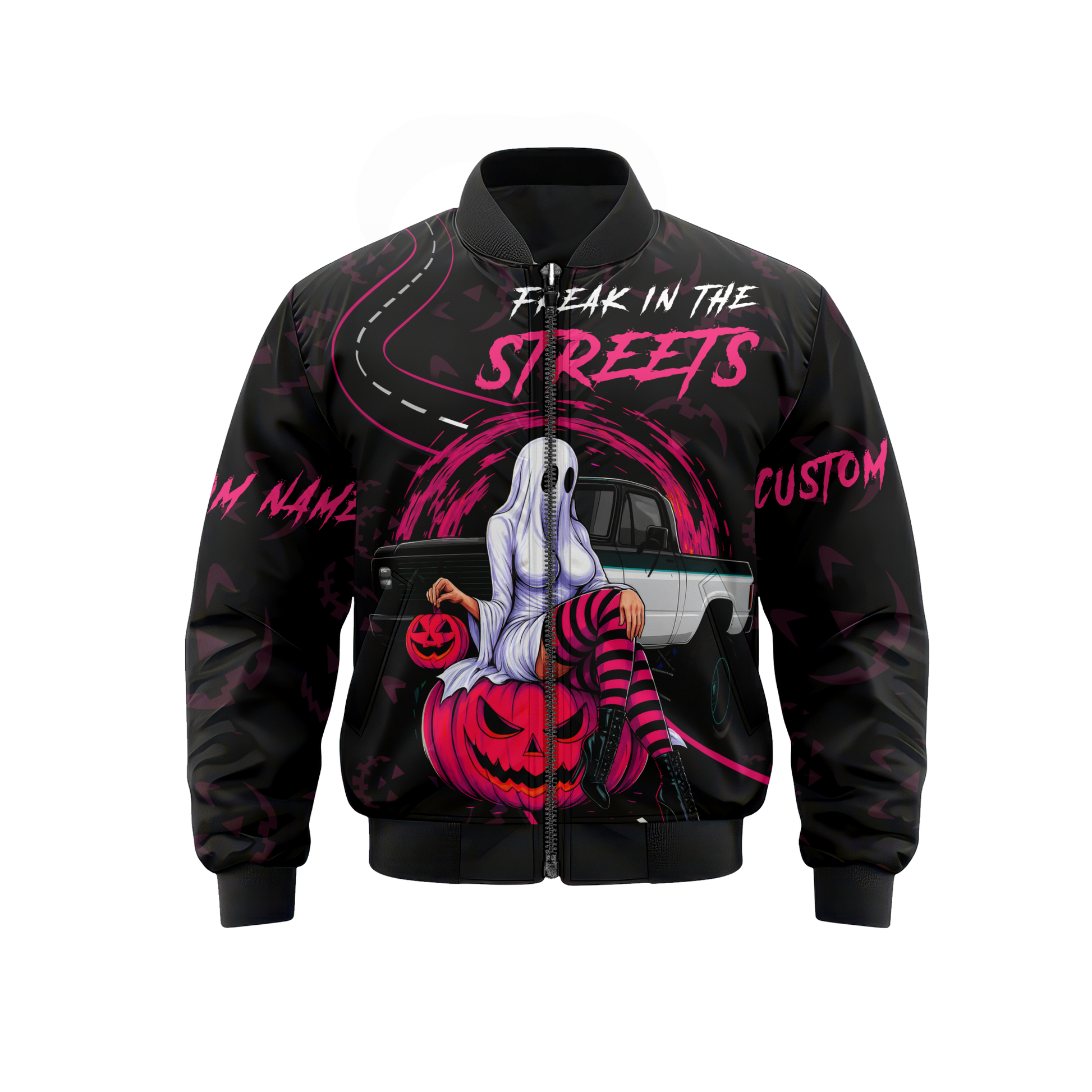 "Freak in the Streets" Ghost Pin-up shirt, Custom Choo