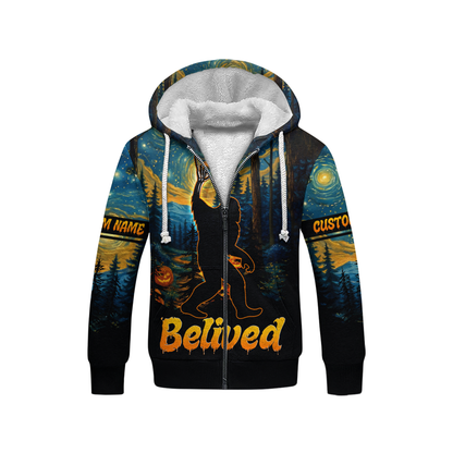 Personalized Bigfoot "Starry Night" Halloween shirt