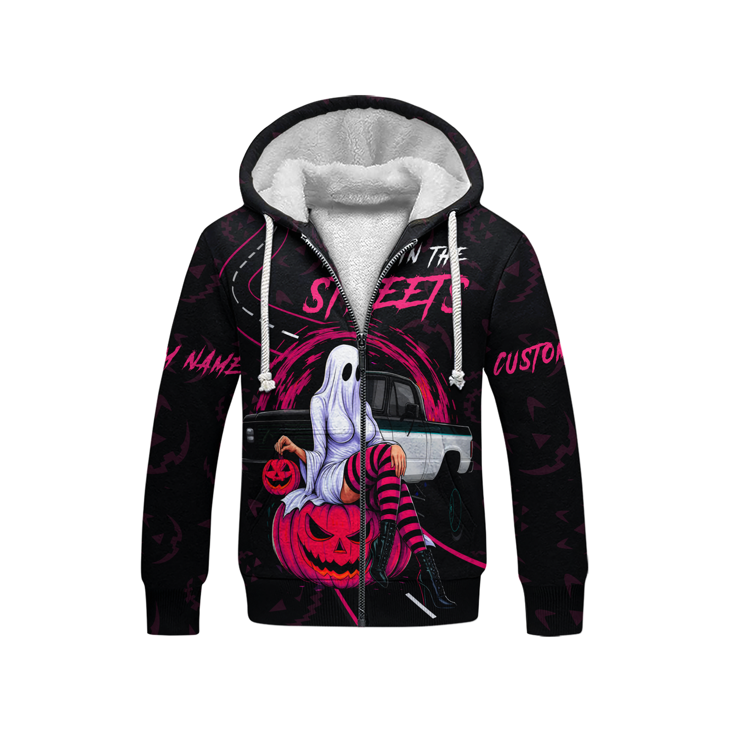 "Freak in the Streets" Ghost Pin-up shirt, Custom Choo