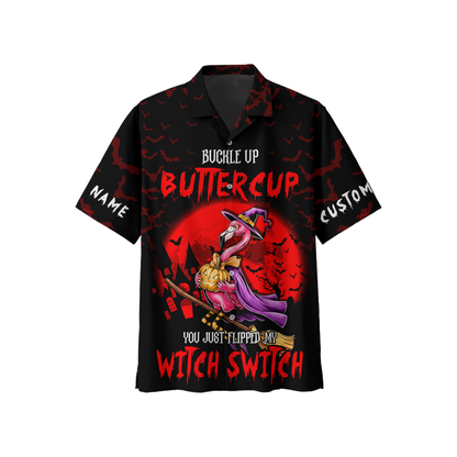 Personalized Spooky Flamingo Apparel, Custom Choo