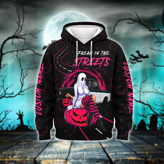 "Freak in the Streets" Ghost Pin-up shirt, Custom Choo