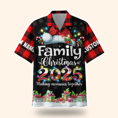 Family Christmas 2025 Hoodie – Making Memories Together, Matching Holiday Zip Up