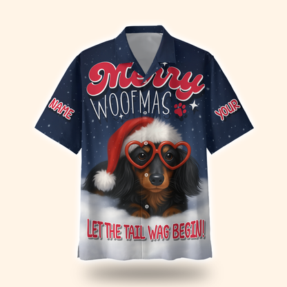 Merry Woofmas Hoodie – Cute Christmas Dog Zip Up for Pet Lovers