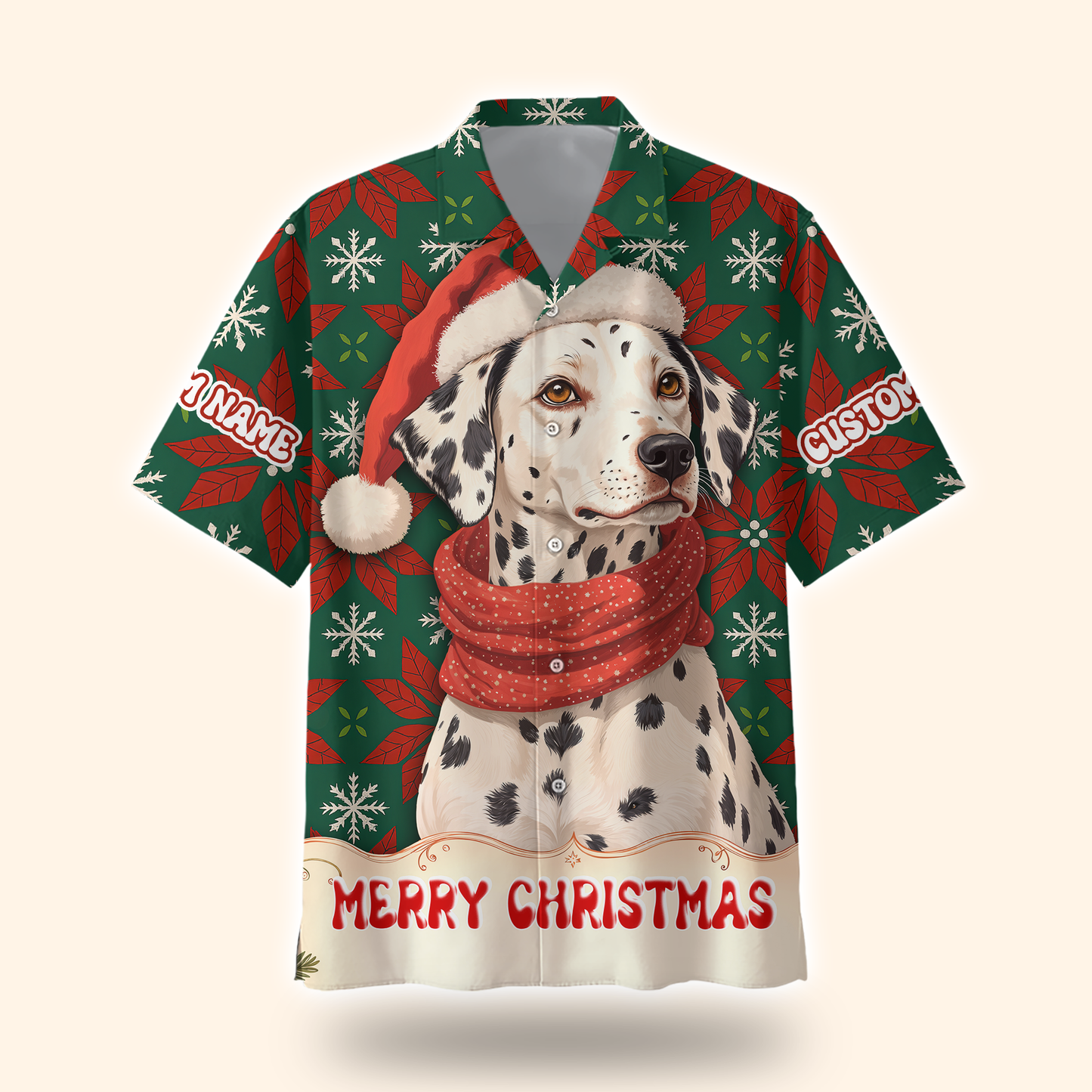 Personalized Dalmatian Hoodie – Christmas Dog Lover Gift