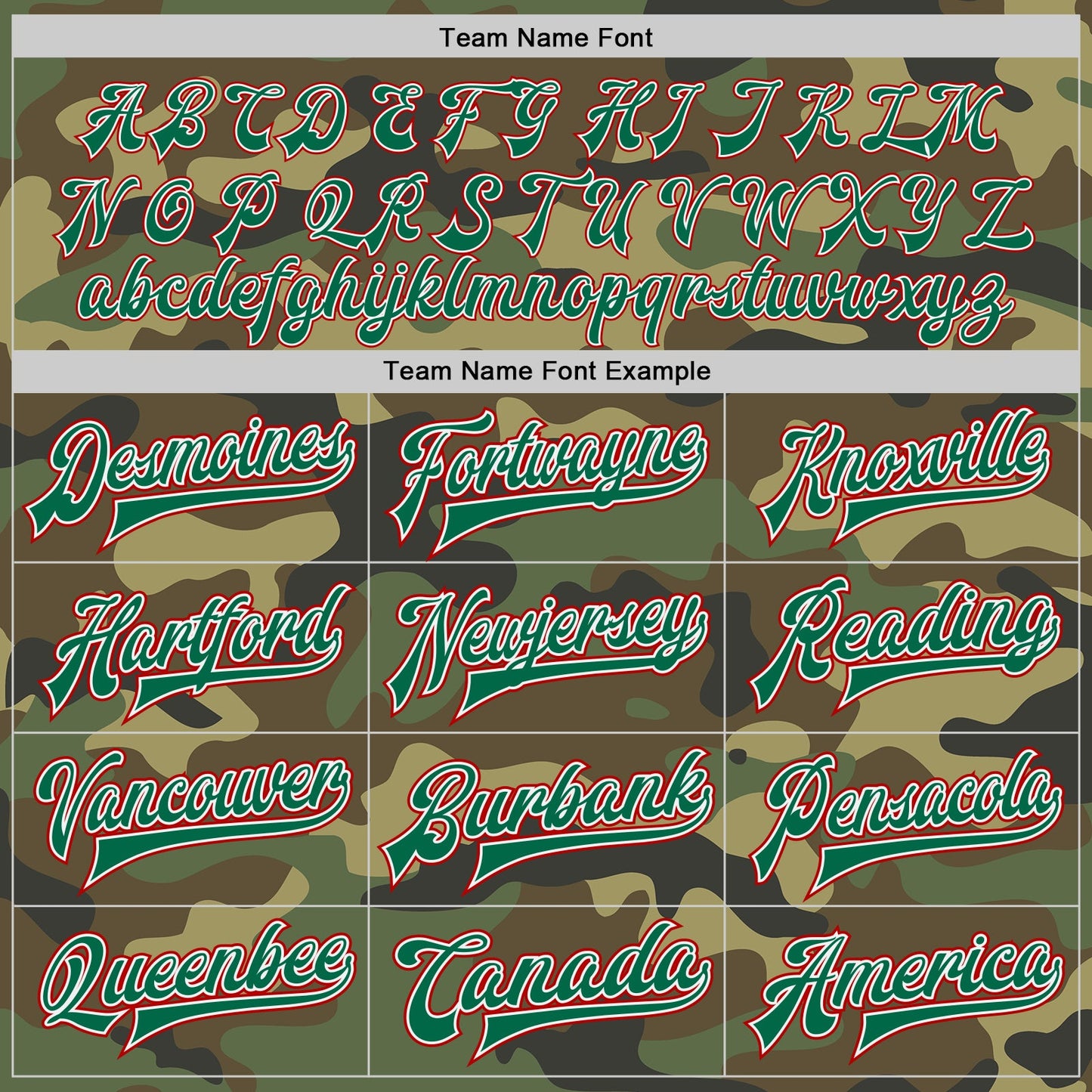Custom Camo Red-Kelly Green Bomber Full-Snap Varsity Letterman Salute To Service Jacket