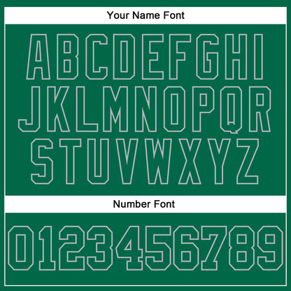 Custom Kelly Green Gray Authentic Football Jersey
