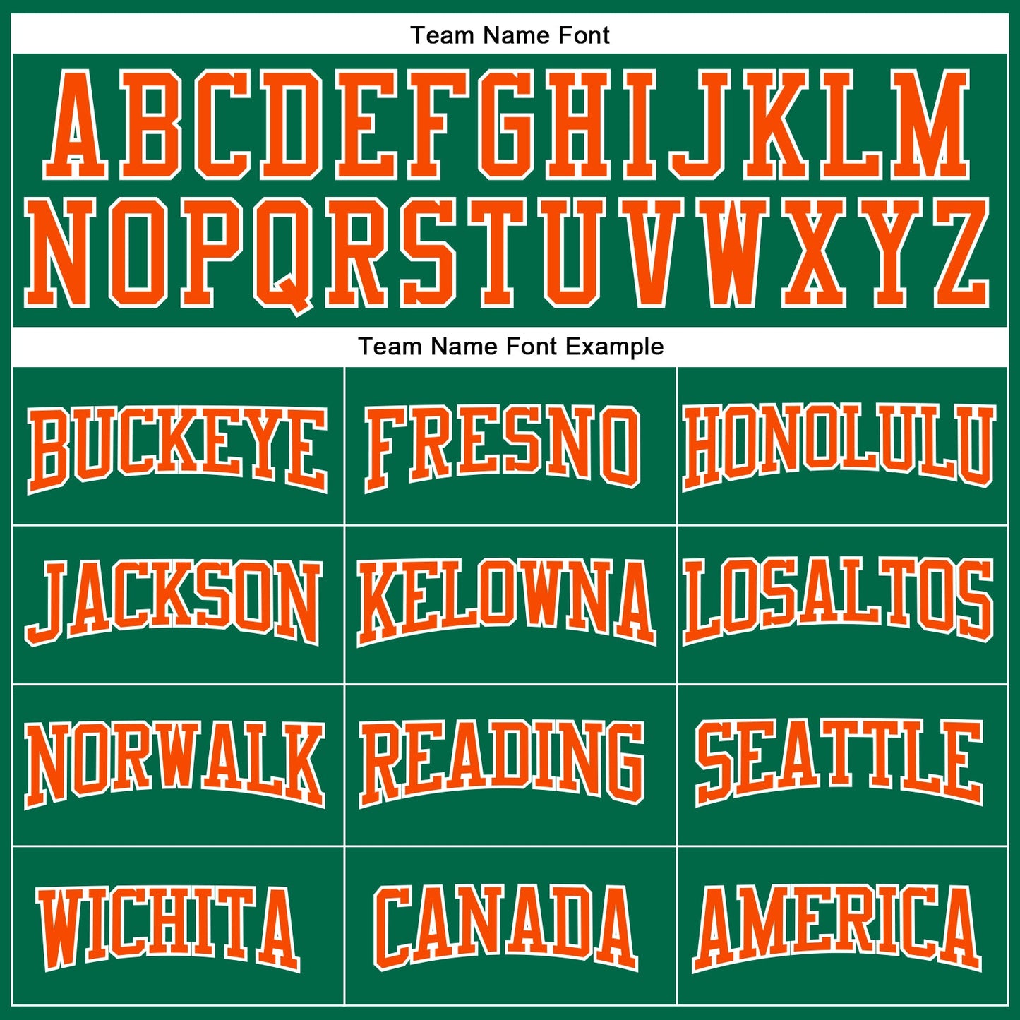 Custom Kelly Green Orange-White Authentic Football Jersey