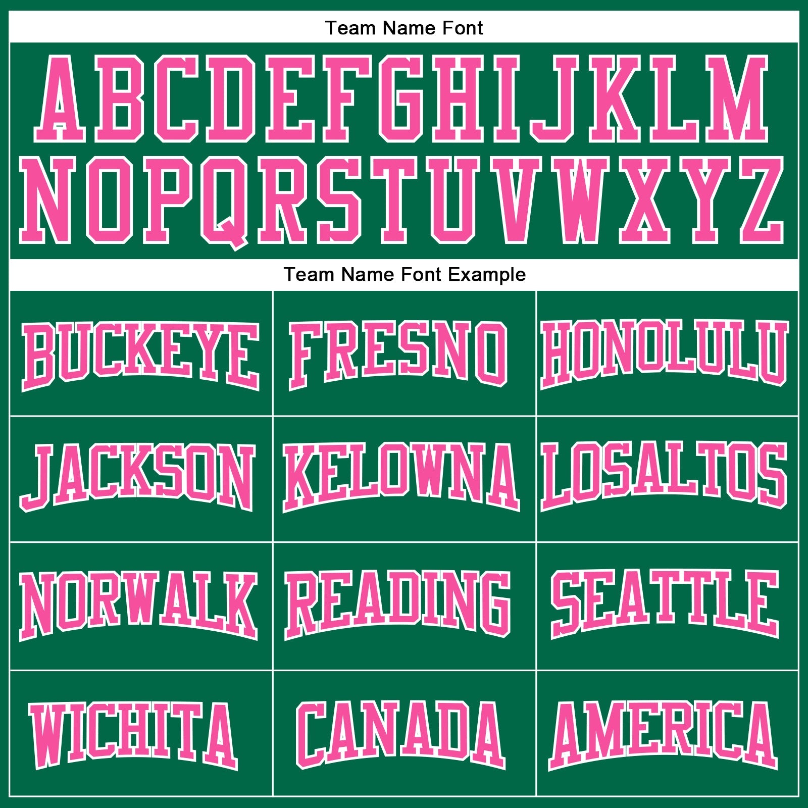 Custom Kelly Green Pink-White Authentic Football Jersey