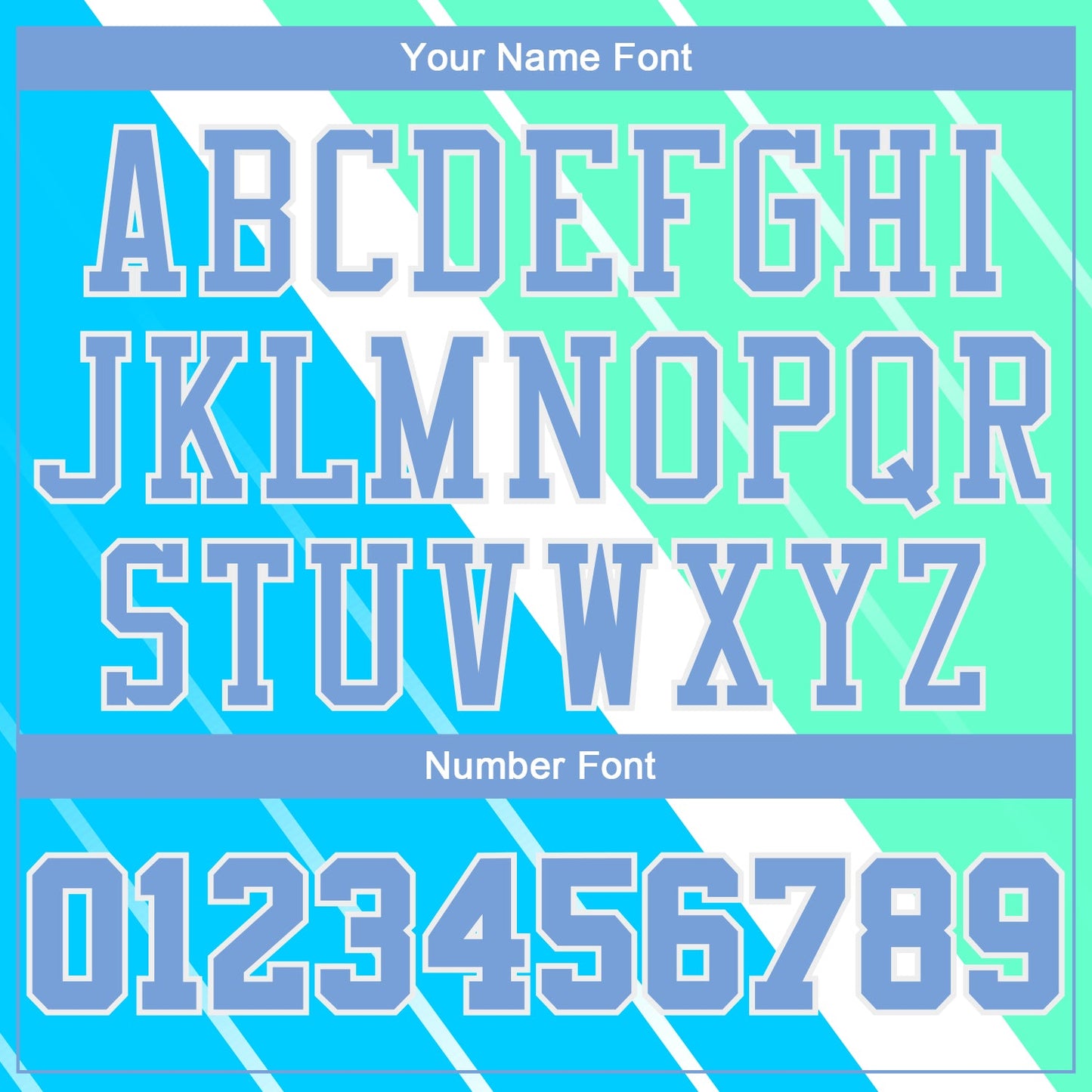 Custom Light Blue Light Blue-Green Round Neck Sublimation Basketball Uniform Jersey