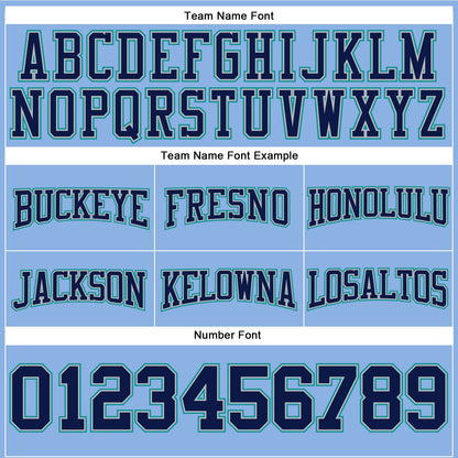 Custom Stitched Light Blue Navy Gray-Teal Football Pullover Sweatshirt Hoodie
