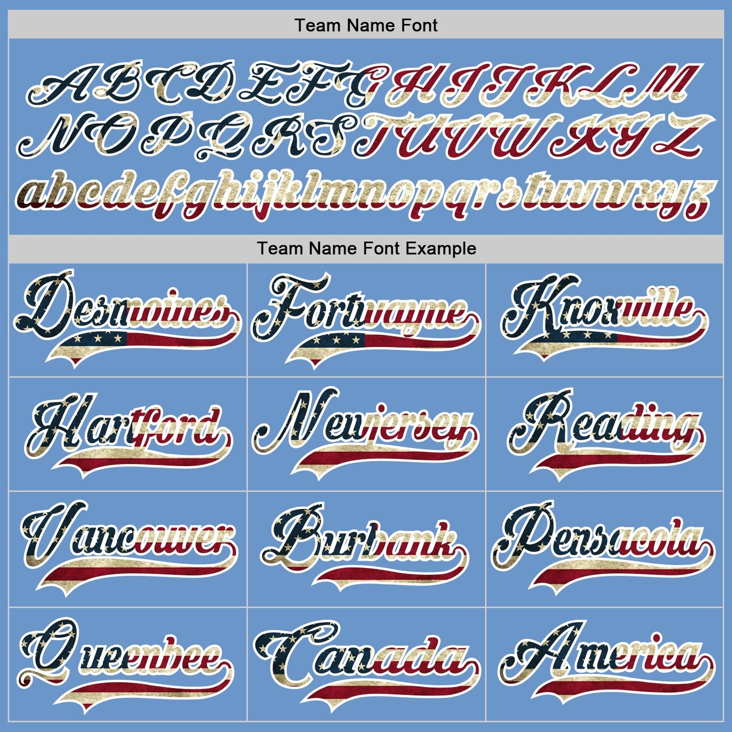 Custom Light Blue Vintage USA Flag-White Hockey Jersey