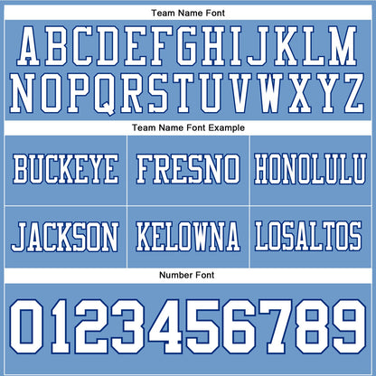 Custom Light Blue White-Royal Authentic Football Jersey