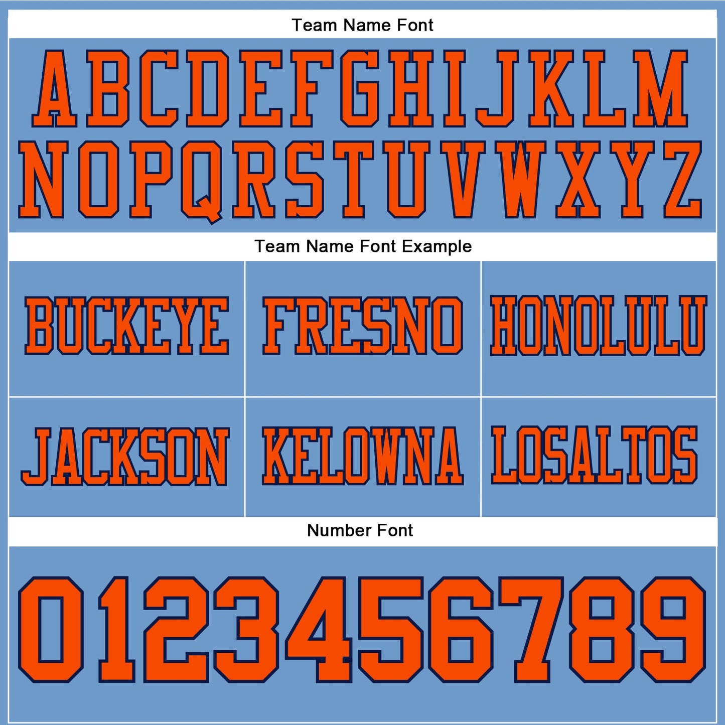 Custom Light Blue Orange-Navy Authentic Football Jersey