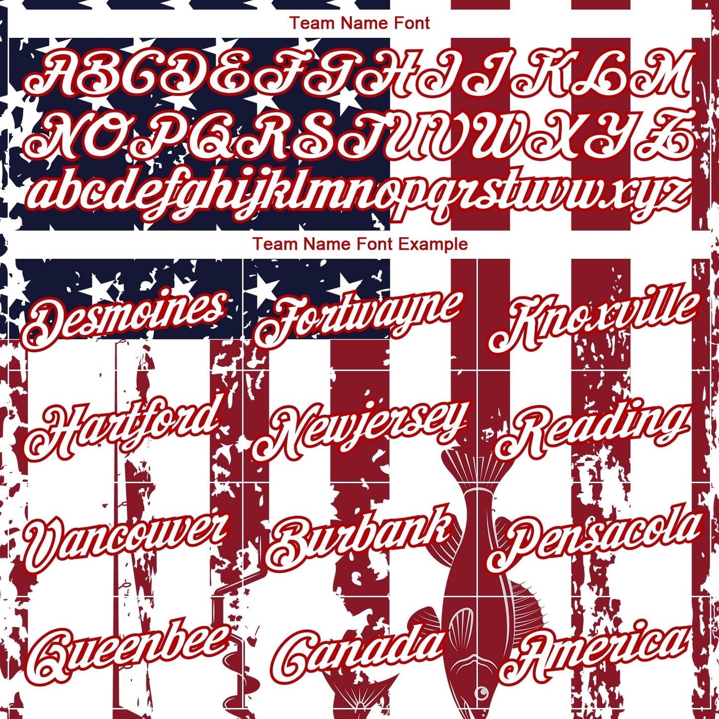 Custom White Red-Navy 3D American Flag And Fish Hook Fishing Long Sleeve Performance T-Shirt