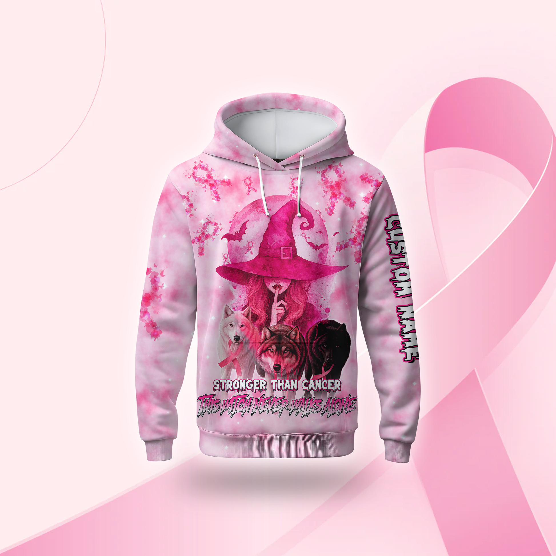 Personalized This Witch Never Walks Alone Awareness Shirt, Custom Choo