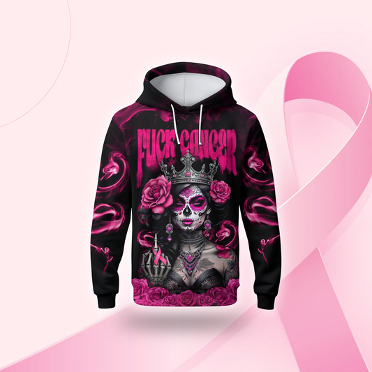 Breast Cancer Warrior Sugar Skull Shirt, Custom Choo