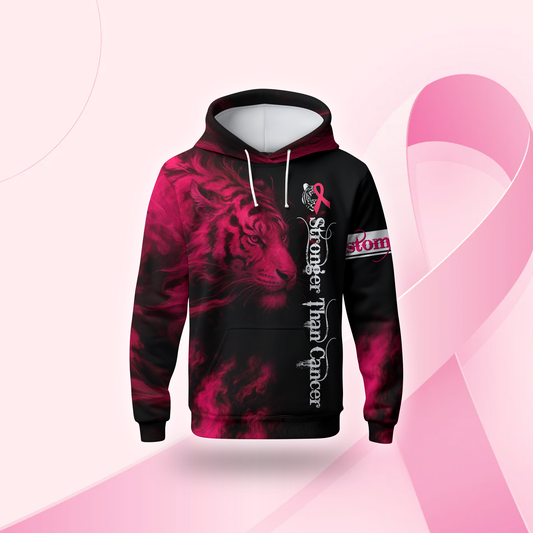 "Fierce Tiger Strength" Outfit - Breast Cancer Awareness Shirt, Custom Choo