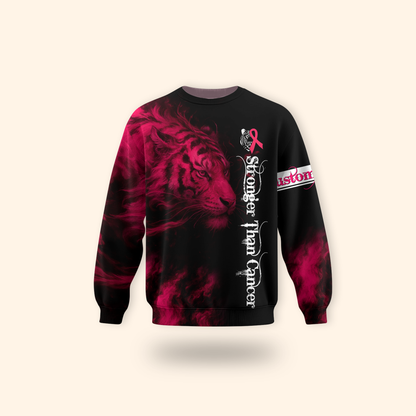 "Fierce Tiger Strength" Outfit - Breast Cancer Awareness Shirt, Custom Choo