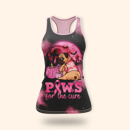 Pug Halloween Breast Cancer Awareness