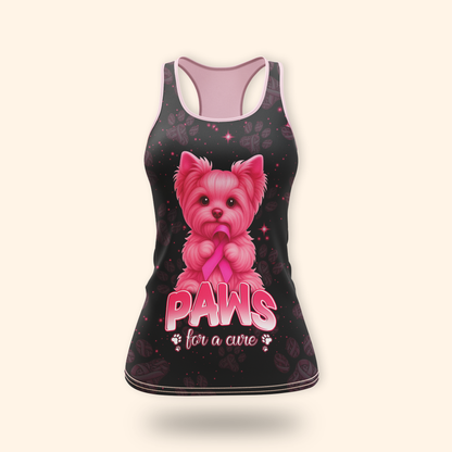 Personalized Paws For A Cure - Breast Cancer Awareness Shirt