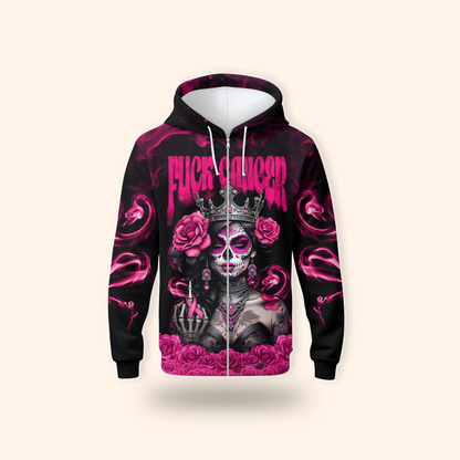 Breast Cancer Warrior Sugar Skull Shirt, Custom Choo