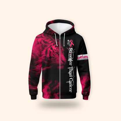"Fierce Tiger Strength" Outfit - Breast Cancer Awareness Shirt, Custom Choo