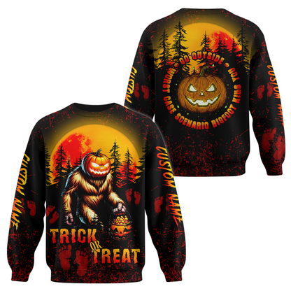 Bigfoot Pumpkin Head Halloween shirt, Custom Choo