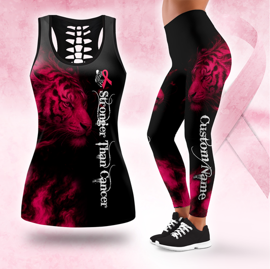 "Fierce Tiger Strength" Outfit - Breast Cancer Awareness, Custom Choo