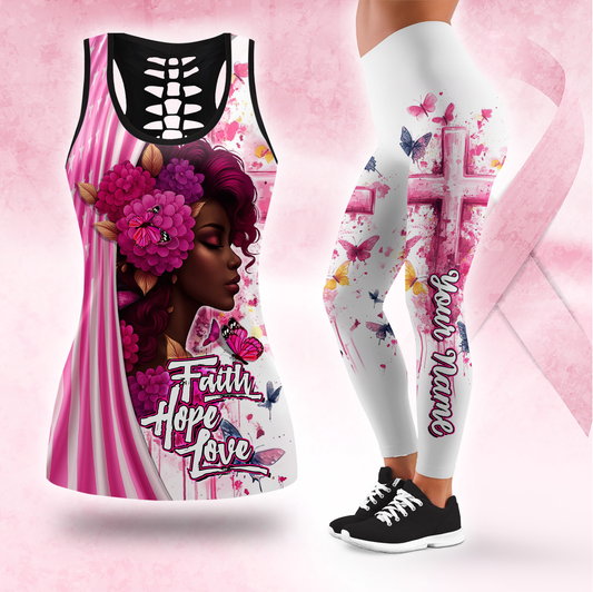 Personalized Faith Hope Love Black Queen, Custom Choo