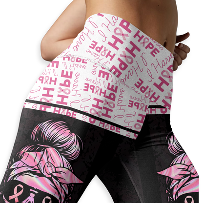 Personalized Fight Like A Skull Girl- Combo Legging Tanktop Breast Cancer Awareness