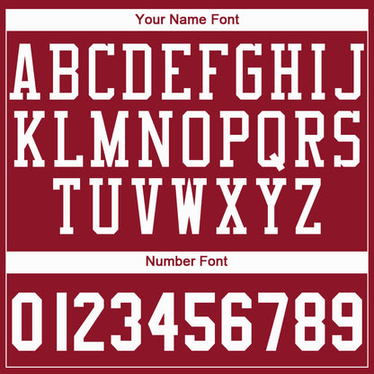 Custom Maroon White Round Neck Basketball Jersey