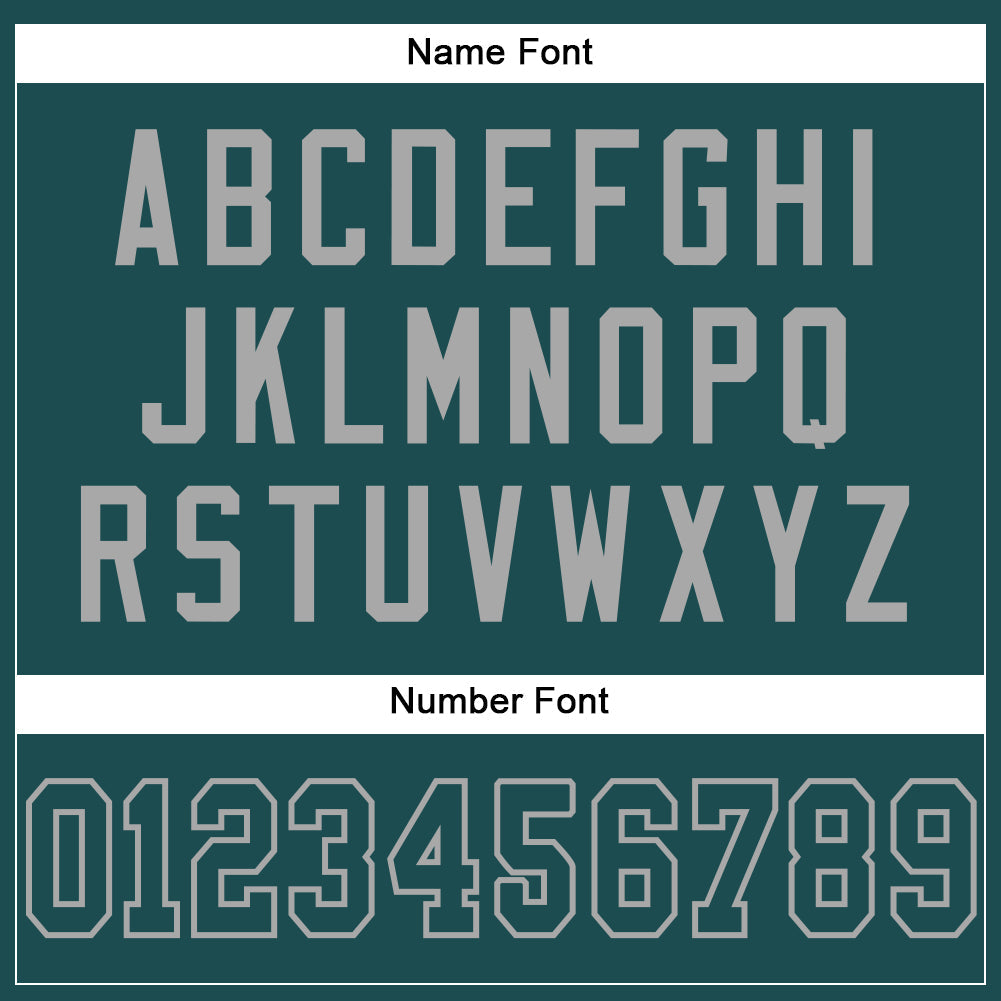 Custom Midnight Green Midnight Green-Gray Mesh Authentic Football Jersey